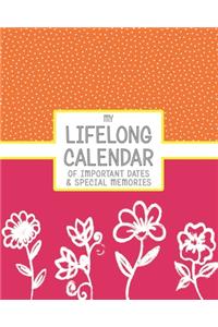My Lifelong Calendar of Important Dates & Special Memories