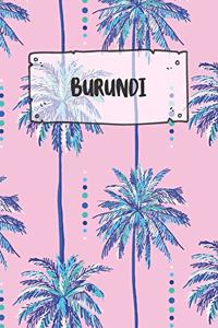 Burundi: Dotted Travel Diary Notebook or Journey Dotted Grid Journal - Holiday Trip Pocketbook for Men and Women with Dots