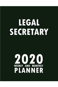 Legal Secretary 2020 Weekly and Monthly Planner