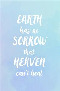 Earth Has No Sorrow That Heaven Can't Heal