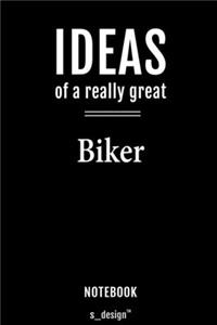 Notebook for Bikers / Biker: awesome handy Note Book [120 blank lined ruled pages]