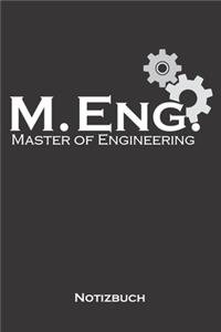 Master of Engineering Notizbuch