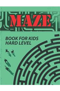 Maze Book for Kids, Hard Level