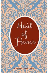 Maid of Honor Small Size Blank Journal-Wedding Planner&To-Do List-5.5