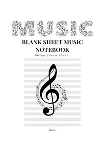 Blank Sheet Music Notebook