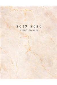 2019-2020 Weekly Planner: Large Two Year Planner with To-Do List (Marble Cover)