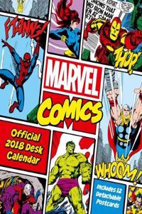 Marvel Comics Official Desk Easel 2018 Calendar - Month To View Desk Format