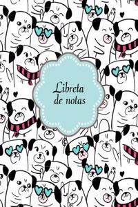 Libreta de Notas: Libreta Rayada Con Tema de Perros Corgi Pugs Hoja Blanca 8.5 X 11 in (21.59 X 27.9 CM) 120 Paginas