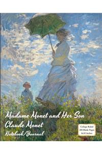 Madame Monet and Her Son - Claude Monet - Notebook/Journal