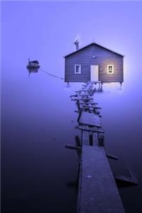 Winter Boat House on a Jetty Journal