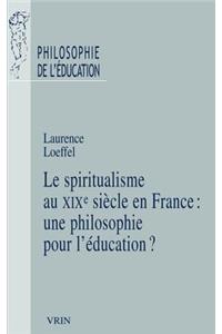 Le Spiritualisme En France Au Xixe Siecle