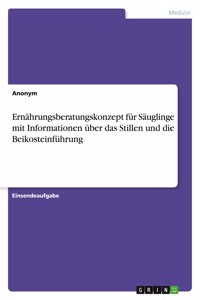 Ernährungsberatungskonzept für Säuglinge mit Informationen über das Stillen und die Beikosteinführung