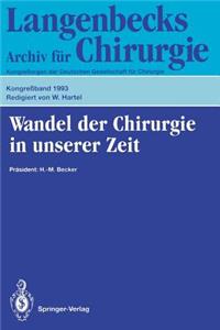 Wandel Der Chirurgie in Unserer Zeit