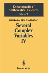 Several Complex Variables IV