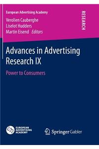 Advances in Advertising Research IX