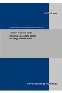 Beihilfebegunstigte Bieter Im Vergabeverfahren