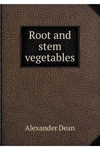 Root and Stem Vegetables
