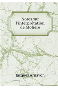 Notes Sur l'Interprétation de Molière