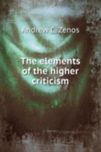 elements of the higher criticism