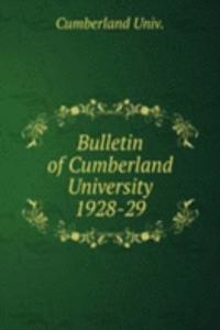 Bulletin of Cumberland University