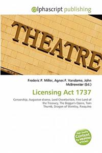 Licensing ACT 1737