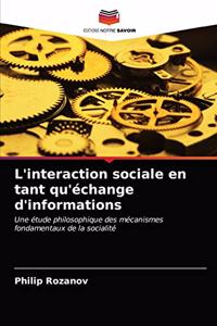 L'interaction sociale en tant qu'échange d'informations