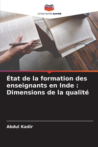 État de la formation des enseignants en Inde