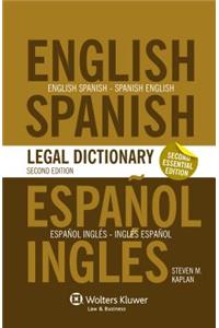 Essential English/Spanish and Spanish/English Legal Dictionary - 2nd Edition