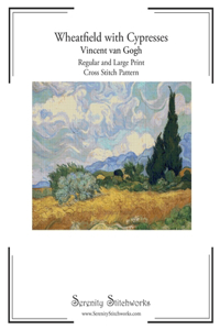 Wheatfield with Cypresses Cross Stitch Pattern by Vincent van Gogh