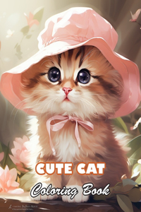 Cute Cat Coloring Book for Kids