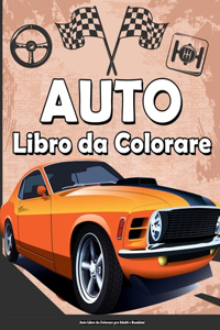 Auto Libro da Colorare per Adulti e Bambini