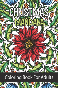 Christmas Mandala Coloring Book For Adults