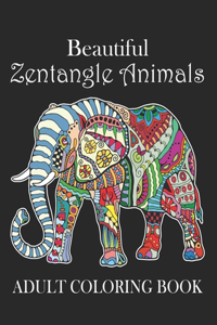 Beautiful Zentangle Animals Adult Coloring Book