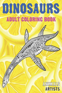 Adult Coloring Book Artists - Animals - Dinosaurs