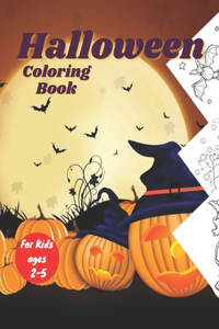 Halloween Coloring Book For Kids ages 2-5