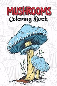 Mushrooms Coloring Book
