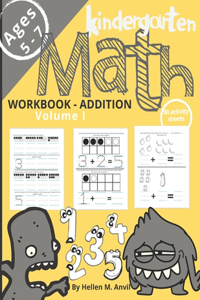 Kindergarten Math Addition Workbook Age 5-7