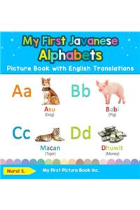 My First Javanese Alphabets Picture Book with English Translations