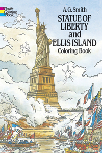 Statue of Liberty and Ellis Island Coloring Book