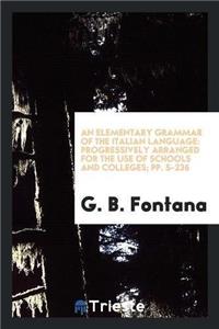 Elementary Grammar of the Italian Language