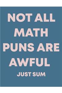 Not All Math Puns Are Awful Just Sum