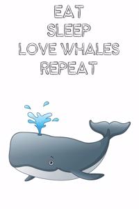 Eat Sleep Love Whales Repeat