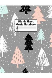 Blank Sheet Music Notebook