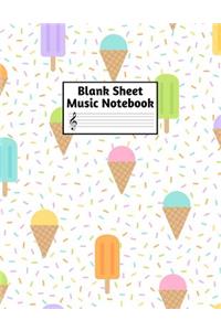 Blank Sheet Music Notebook