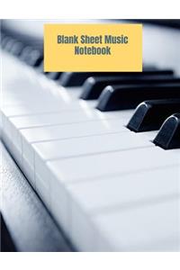 Blank Sheet Music Notebook