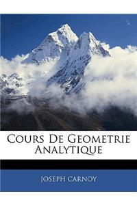 Cours De Geometrie Analytique