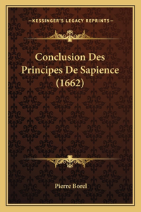 Conclusion Des Principes De Sapience (1662)