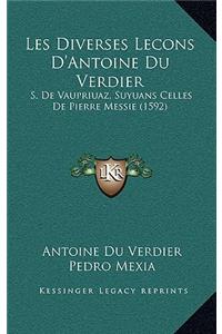 Les Diverses Lecons D'Antoine Du Verdier