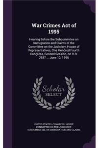 War Crimes Act of 1995
