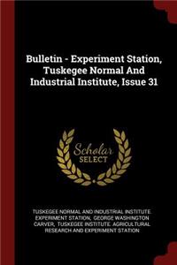 Bulletin - Experiment Station, Tuskegee Normal And Industrial Institute, Issue 31